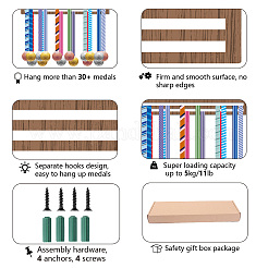 Деревянная подставка для медалей AJEW-WH20030-005