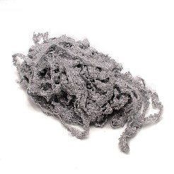メタリック編みレーストリム  三角形のフリンジ装飾トリミング  クラフト縫製用  服飾材料  銀  3/4インチ（20mm）&nbsp;OCOR-WH0066-35A
