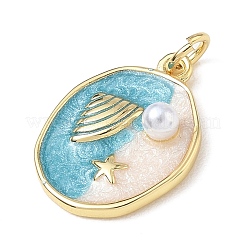 Pendentifs d'émail en laiton &nbsp;KK-CBA97B9-03G