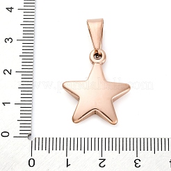 Ionenplattierung (IP) 304 Edelstahlanhänger&nbsp;STAS-I135-25RG