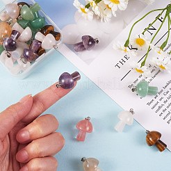 5 Stück natürliche Kirschblüten-Achat-Anhänger&nbsp;G-SZ00001-87D