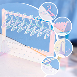 Акриловый дисплей серьги стойки EDIS-WH0021-18