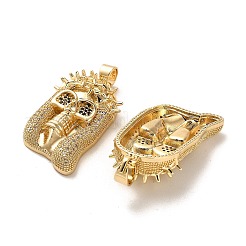 Латунные микро проложить кубического циркония подвески KK-K355-24G