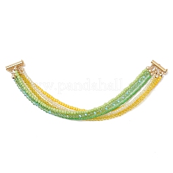 Многослойные браслеты из стеклянных бусин для женщин&nbsp;BJEW-JB12990