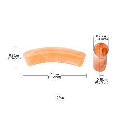 Двухцветные акриловые бусины&nbsp;MACR-YW0002-54