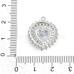 Кубический цирконий из латуни со стеклянными подвесками&nbsp;KK-Q026-20P