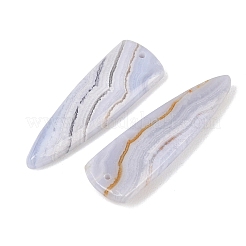 Натуральный голубой агат шнурка подвески&nbsp;G-K381-23A