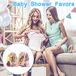 20шт акриловые бусины и брелок из сплава ангела DIY-BC0009-78