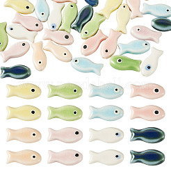 32 Uds. Cuentas de porcelana hechas a mano de 8 colores&nbsp;FIND-TA0011-01