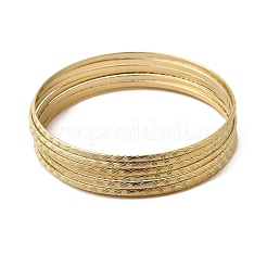 7 шт. браслетов из нержавеющей стали 201 для женщин BJEW-Z151-04G-03