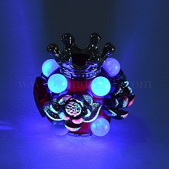 Меняющие цвет реагирующие на ультрафиолет светящиеся полимерные глиняные стразы CLAY-D007-06