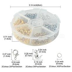 Наборы для самостоятельного изготовления застежек-карабинов из цинкового сплава&nbsp;DIY-FS0006-92