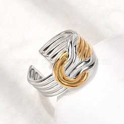 Регулируемые манжеты из нержавеющей стали 304 для женщин RJEW-B150-01GP-02