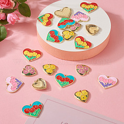 20шт 5 стиля подвески из цинкового сплава с эмалью&nbsp;ENAM-TA0001-45