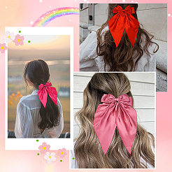 5 шт. 5-х цветные заколки-банты из полиэстера&nbsp;PHAR-SP0001-18A