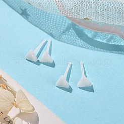 Гипоаллергенные серьги-гвоздики из биокерамики с цирконием и керамикой&nbsp;EJEW-Z023-09E