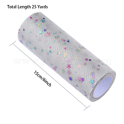 Сетчатые ленты с пайетками и звездами OCOR-P010-F12