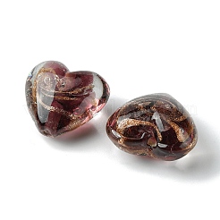 Бусины ручной работы бусины золотого песка FOIL-B001-06