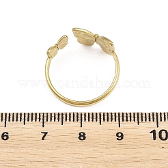 Offene Manschettenringe aus Edelstahl 304 für Damen&nbsp;RJEW-A102-07G