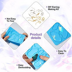 1 шт. силиконовая форма для подвески неправильной геометрии&nbsp;DIY-TA0005-88