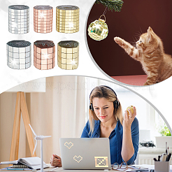 6 лист 6-х видов самоклеящихся стеклянных кабошонов MOSA-GA0001-02