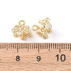 Латунные зажимные скобы для ледоруба с прозрачными фианитами&nbsp;KK-G551-01G-01