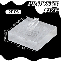 Expositores de anillos individuales de acrílico&nbsp;RDIS-WH0007-13B