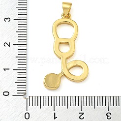 Стойки покрытие латунь эмаль кулон&nbsp;KK-Z063-39G-02