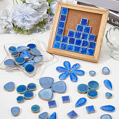 500 g 4 verschiedene runde Porzellan-Cabochons&nbsp;DIY-SP0007-69