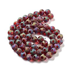 Стеклянные бусины с гальваническим покрытием &nbsp;EGLA-P057-02A-01