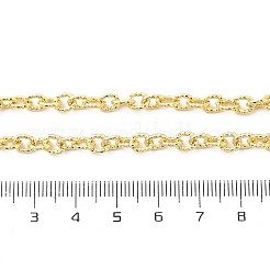 Ожерелья из латунных текстурированных цепочек-кабелей NJEW-A042-12G-01