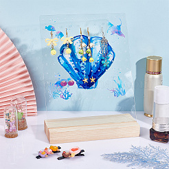 Прозрачные акриловые серьги NDIS-WH0015-01A