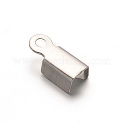 Emembouts à sertir pliables en acier inoxydable 304 résistants au ternissement&nbsp;LS-STAS-E103-09B