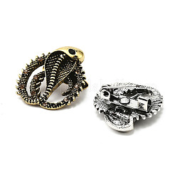 12 шт. 2-х цветные броши в виде змеиного сплава для одежды рюкзака JEWB-A033-06