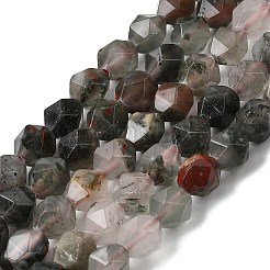 Природные африканские гелиотроп бисер пряди G-Z119-A28-01