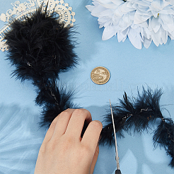 1 шт. боа из перьев индейки для танцев&nbsp;AJEW-GF0012-31D