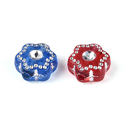 Пластиковые цветочные бусы&nbsp;KY-T041-26B-M