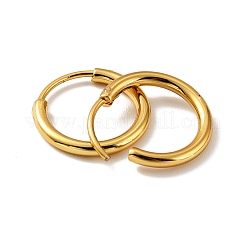 Серьги-кольца Huggie Hoop из нержавеющей стали с вакуумным покрытием PVD 201 STAS-H164-03G