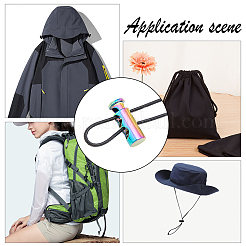 32 шт. 4-цветные литые пружинные шнуровые замки FIND-AR0002-06