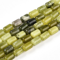 Природного нефрита Xiuyan бисер нитей G-N346-01B-12