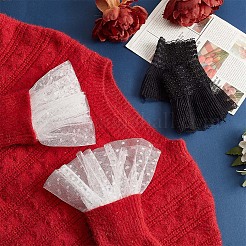 2 пара 2 нарукавников из полиэстера&nbsp;AJEW-NB0004-03A