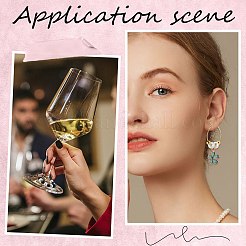 200 шт. 2 стиля 316 хирургическая нержавеющая сталь винные бокалы кольца подвески STAS-SC0007-20