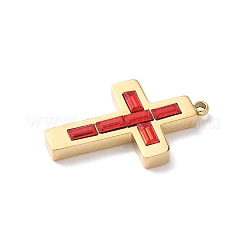 Подвески из нержавеющей стали 304 со стразами STAS-L022-085G-12