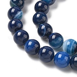 Натуральные полосатые агатовые бусы&nbsp;LS-G-I392-A01-10mm