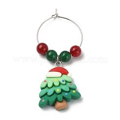 Рождественские подвески для бокалов из смолы AJEW-JO00193