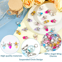 Подвеска из стекла и сплава&nbsp;PALLOY-FH00045