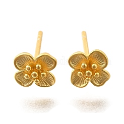 925 стерлингового серебра серьги стержня&nbsp;EJEW-Q030-07G