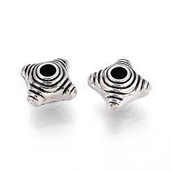 Сплавочные овальные бусины тибетского стиля &nbsp;TIBE-N013-06AS