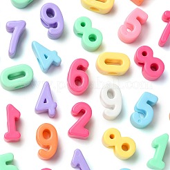 100шт 9 стиля непрозрачные акриловые бусины&nbsp;OACR-FS0002-68