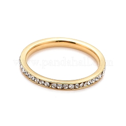 Кольца со стразами из нержавеющей стали 304&nbsp;X-STAS-D178-02G-01